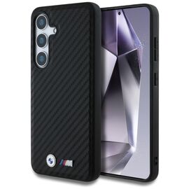 BMW Leather Carbon MagSafe Case for Samsung Galaxy S25 - Black | Techbox