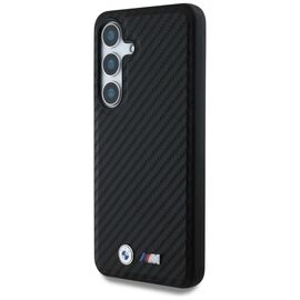 BMW Leather Carbon MagSafe Case for Samsung Galaxy S25 - Black | Techbox