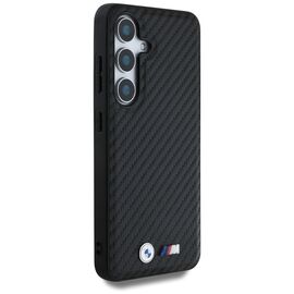 BMW Leather Carbon MagSafe Case for Samsung Galaxy S25 - Black | Techbox