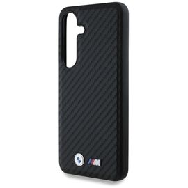 BMW Leather Carbon MagSafe Case for Samsung Galaxy S25 - Black | Techbox