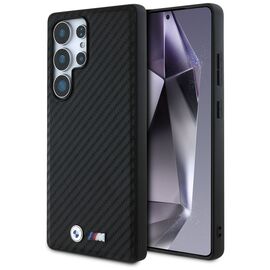 BMW Leather Carbon MagSafe Case for Samsung Galaxy S25 Ultra - Black | Techbox