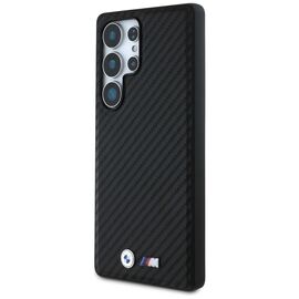 BMW Leather Carbon MagSafe Case for Samsung Galaxy S25 Ultra - Black | Techbox