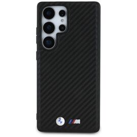 BMW Leather Carbon MagSafe Case for Samsung Galaxy S25 Ultra - Black | Techbox