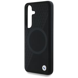 BMW Leather Half Textured MagSafe Case for Samsung Galaxy S25 - Black | Techbox