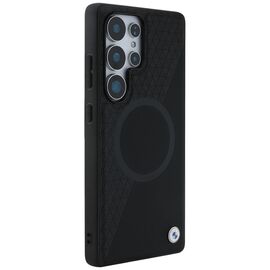 BMW Leather Half Textured MagSafe Case for Samsung Galaxy S25 Ultra - Black | Techbox