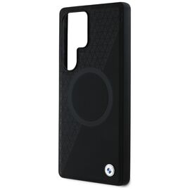 BMW Leather Half Textured MagSafe Case for Samsung Galaxy S25 Ultra - Black | Techbox