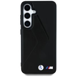 BMW Leather Oversized Stripes MagSafe case for Samsung Galaxy S25 - black | Techbox