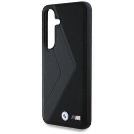 BMW Leather Oversized Stripes MagSafe case for Samsung Galaxy S25 - black | Techbox