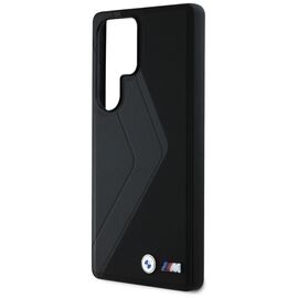 BMW Leather Oversized Stripes MagSafe case for Samsung Galaxy S25 Ultra - black | Techbox