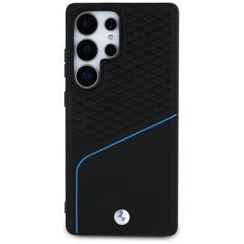 BMW Leather Textured and Smooth MagSafe case for Samsung Galaxy S25 Ultra - black | Techbox