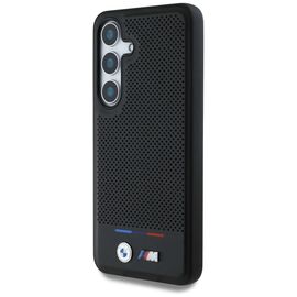 BMW Leather Tricolor Stripe MagSafe Case for Samsung Galaxy S25 - Black | Techbox