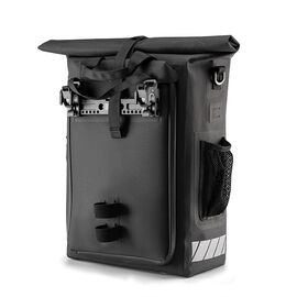 Rockbros Bike Bag with Backpack Function, Waterproof, with Helmet Attachment 18l - Black | Techbox