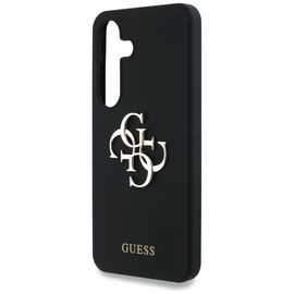 Guess Silicone Big 4G Logo Bottom Script case for Samsung Galaxy S25 - black | Techbox
