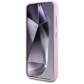 Karl Lagerfeld Saffiano Full Wrapped Elongated Metal Logo MagSafe Case for Samsung Galaxy S25+ - Pink | Techbox
