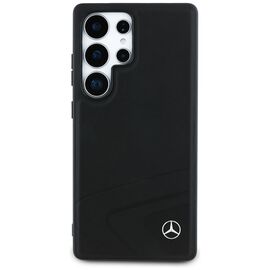 Mercedes Leather Horizontal Debossed Curves MagSafe Case for Samsung Galaxy S25 Ultra - Black - Samsung Cases - Cases - Techbox