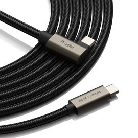 Ringke 3.2 gen. 2x2 USB-C, PD 3.1 240W 2m angled cable - black
