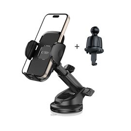 Tech-Protect V3 Car Holder for Dashboard, Windshield or Air Vent Mount - Black