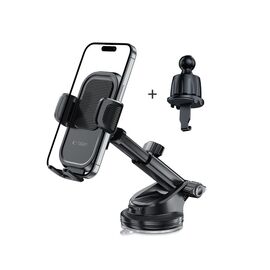 Tech-Protect V8 Car Holder for Dashboard, Windshield or Air Vent Mount - Black