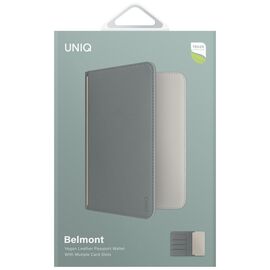 Uniq Belmont RFID Blocking Passport Case - Green/Ivory | Techbox