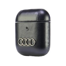 Audi Leather Big Logo Case for AirPods 1 / 2 - Black - Smartphone Accessories - Cables & Accessories - Techbox
