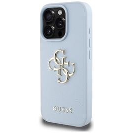 Guess Grained Big 4G Logo Small Classic Logo case for iPhone 16 Pro Max - blue - Apple Cases - Cases - Techbox