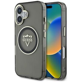 Guess IML Metal Mountain Logo MagSafe case for iPhone 16 - black - Apple Cases - Cases - Techbox