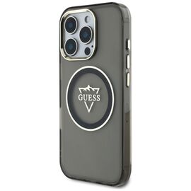 Guess IML Metal Mountain Logo MagSafe iPhone 16 Pro Case - Black - Apple Cases - Cases - Techbox