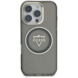 Guess IML Metal Mountain Logo MagSafe iPhone 16 Pro Case - Black - Apple Cases - Cases - Techbox