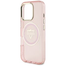 Guess IML Metal Mountain Logo MagSafe iPhone 16 Pro Max Case - Pink - Apple Cases - Cases - Techbox