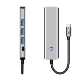 Tech-Protect HB01 HUB Adapter 5in1 USB-C + USB3.0 + HDMI 4K 60Hz + PD100W - gray | Techbox