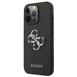 Guess Saffiano 4G Metal Logo case for iPhone 13 Pro / 13 6.1" - black - Uncategorized Cases (2) - Cases - Techbox