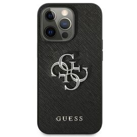 Guess Saffiano 4G Metal Logo case for iPhone 13 Pro / 13 6.1" - black - Uncategorized Cases (2) - Cases - Techbox