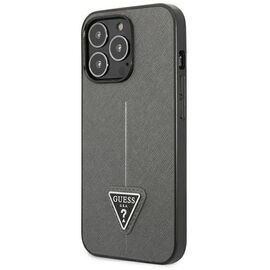 Guess Saffiano Triangle Logo case for iPhone 13 Pro / 13 6.1" - silver - Uncategorized Cases (2) - Cases - Techbox