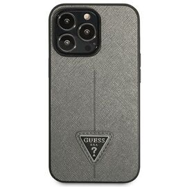 Guess Saffiano Triangle Logo case for iPhone 13 Pro / 13 6.1" - silver - Uncategorized Cases (2) - Cases - Techbox