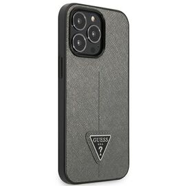 Guess Saffiano Triangle Logo case for iPhone 13 Pro / 13 6.1" - silver - Uncategorized Cases (2) - Cases - Techbox