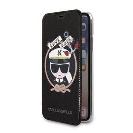 Karl Lagerfeld Signature Glitter iPhone X/Xs Case - Black | Techbox