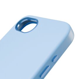 Puro Liquid Silicon Cover "ICON MAG PRO" with Magsafe, metal buttons and camera ring for iPhone 16E, blue - Apple Cases - Cases - Techbox