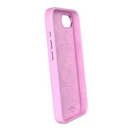 Puro Liquid Silicon Cover "ICON MAG PRO" with Magsafe, metal buttons and camera ring for iPhone 16E, pink - Apple Cases - Cases - Techbox