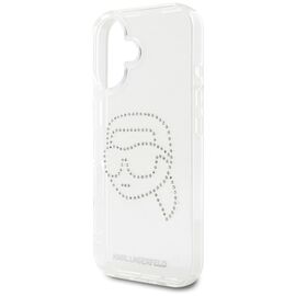 Karl Lagerfeld IML Rhinestones Karl Head Case for iPhone 16 Clear | Techbox