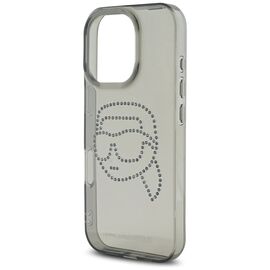 Karl Lagerfeld IML Rhinestones Karl Head Case for iPhone 16 Pro Black | Techbox