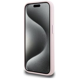 Karl Lagerfeld Silicone Shadow Metal Initial MagSafe Case for iPhone 15 Pro Pink - Uncategorized Cases (2) - Cases - Techbox
