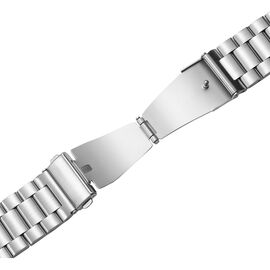 Puro METAL Stainless Steel Strap for Samsung Galaxy Watch 4 / 4 Classic / 5 / 5 Pro / 6 / 6 Classic - Silver - Accessories - Smartwatches & Accessories - Techbox