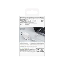 Puro PROLITE 30W USB-C Wall Charger - White | Techbox