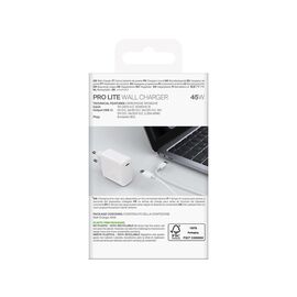 Puro PROLITE 45W USB-C Wall Charger - White | Techbox