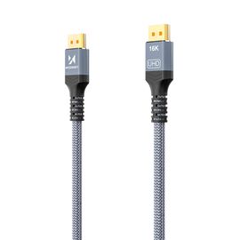 Wozinsky WPS-16AYL1S DisplayPort 2.1 Cable VESA Certified 80 Gb/s 16K@60Hz 8K@120Hz 4K@240Hz HDR HDCP DSC 1m - Black | Techbox