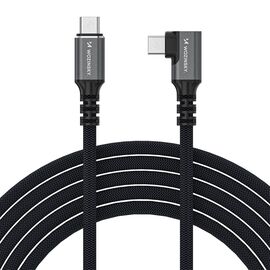 Wozinsky WPS3-UY41S USB-C Thunderbolt 4 240W 1m 4K Angled Cable - Black