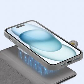 Dux Ducis Lawa Leather Case for iPhone 15 - Gray | Techbox