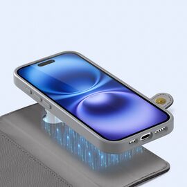 Dux Ducis Lawa Leather Case for iPhone 16 - Gray - Apple Cases - Cases - Techbox