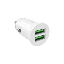 Puro Pro Lite Car Charger 2x USB-A 10W - White - Car Chargers - Smartphone Chargers - Techbox