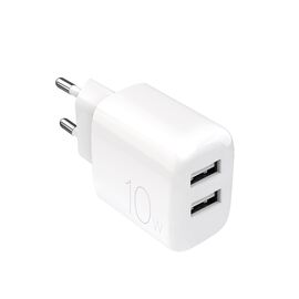 Puro PROLITE 10W 2x USB-A Wall Charger - White | Techbox